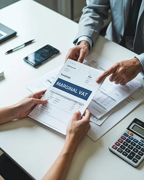 image of Document related to marginal VAT accounting.